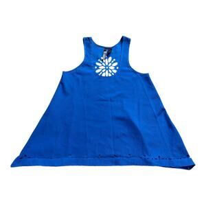 Women's Fun & Flirt Sleeveless Tank, Blue, Small, Polyester